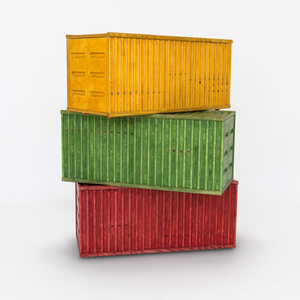 Shipping Container Toy Box - Stack